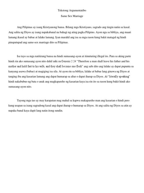 halimbawa ng tekstong argumentativ.